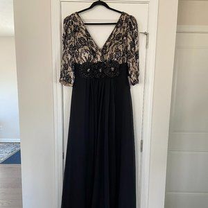 Black evening gown
